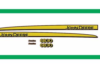 Naklejki na maskę Traktor Ciagnik John Deere 6830 Premium Nalepki
