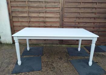 Stół drewniany biały malezyjski WYPRZEDAŻ!