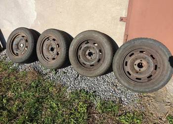 Komplet kół zimowych 15" – 4x108 – Felgi stalowe + Opony 195/65