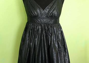 Sukienka - Mini - srebrno czarna - 40 L - biust 90+ cm Topshop