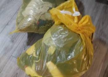 ubrania chłopięce w rozmiarze 134 140 dwa worki 120 l do pilnej sprzedaży.