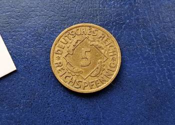 Stare monety 5 pfennig 1925 A Niemcy Stare monety 5 pfennig 1925 A Niemcy