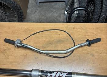 Kierownica Fatbar z rollgazem i linka Honda CR 125 250