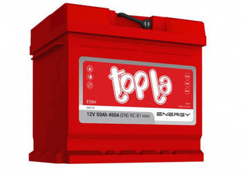 Akumulator rozruchowy 12V 50Ah 450A TOPLA