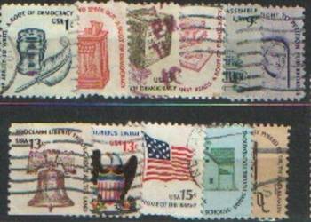 Zn. USA Sc 1581, 2, 4, 5, 90, 2, 5 - 7, 1606, 10 kas 1975