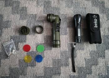 Wojskowa latarka kątowa Fosco TL-132 + latarka LED Beko TL3