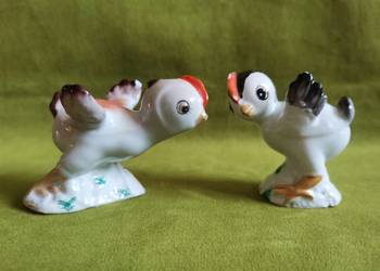 Stare figurki porcelanowe Kurczak 2 sztuki