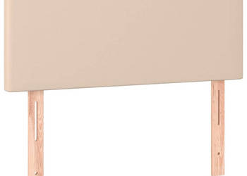 Zagłówek do łóżka z LED cappuccino 90x5x78/88 cm ekoskóra WM-3121415