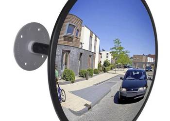 vidaXL Lustro magazynowe, akrylowe, 30 cm czarne, wewnętrzne(SKU:141678)