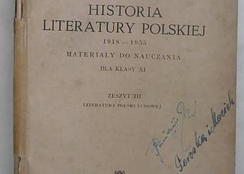 Historia literatury polskiej z.III- R. Matuszewski