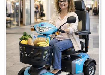Skuter inwalidzki elektryczny dla aktywnego seniora NOWOCZESNY terenowy