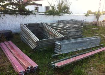 Rusztowanie elewacyjne 31,87 m2 używane 5,14x6,2 m Podest stalowy