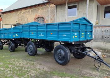 2x Przyczepa Rolnicza Sanok D44, D44a, D44b, Piława Górna, Autosan D35