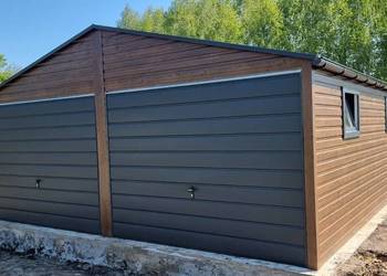 garaż blaszany na wymiar dwuspadowy producent domek wiata śmietnikowa Szczyrzyc