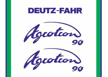 Naklejki Deutz-Fahr Agrotron 90 Ciągnik Traktor Nalepki