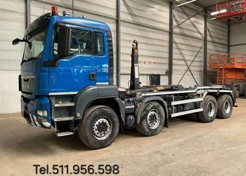 Hakowiec 8x4 MAN TGS tez leasing ciezarowki z Niemiec