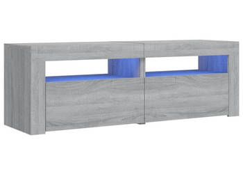 Szafka pod TV z LED szary dąb sonoma 120x35x40 cm WM-815685