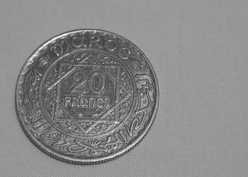 moneta Maroko 20 franków, 1352 (1934)