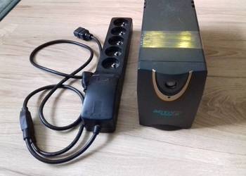 Zasilacz awaryjny UPS Active Power 600 360W + przedłużacz spock 10A, Niespr