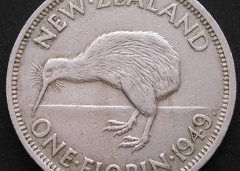 NOWA ZELANDIA 1 FLORIN 1949