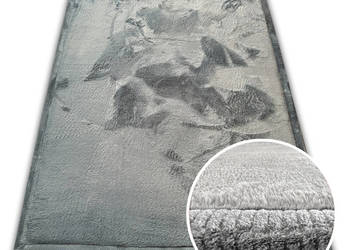 GRUBY DYWAN PUFFY SOFT 200X280 SZARY JAK MATERAC RABBIT PUSZYSTY WŁOS