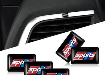 Naklejka Sports BMW 3D auto tuning, znaczek, emblemat, logo