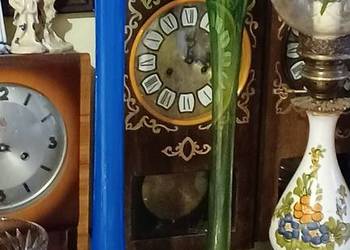 kobaltowy wazon flet lata 60/70 te stan bdb plus zielony flet wazon