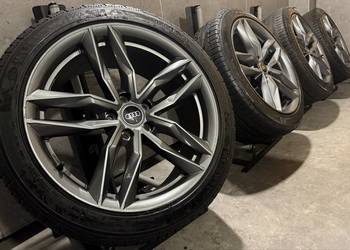Zima 19 cali Audi A6 c7 c8 A7 felgi koła komplet z oponami 5x112 ET45 8.5J