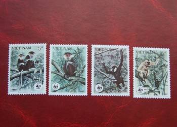 Wietnam 1987 MNH Mi. 1830/33. Fauna Małpy  a