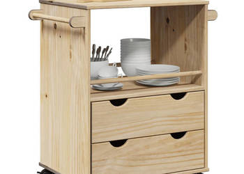 Wózek kuchenny OTTA 59x45x80 cm lite drewno sosnowe WM-4013465