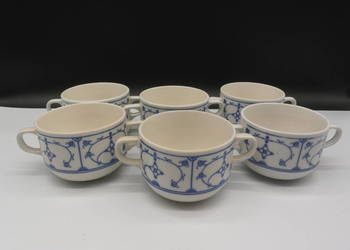Porcelanowe bulionówki / barszczówki- Wzór Słomkowy - Jager 6szt. Porcelanowe bulionówki / barszczówki- Wzór Słomkowy - Jager 6szt.