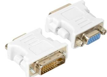 Adapter DVI-I 24+5 do VGA(D-SUB) GPU - monitor, konventer, p