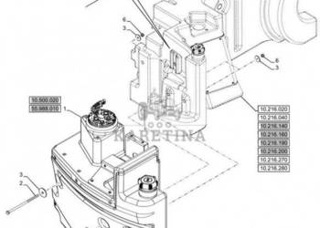 New Holland T6070 Zbiornik płynu def 48046406