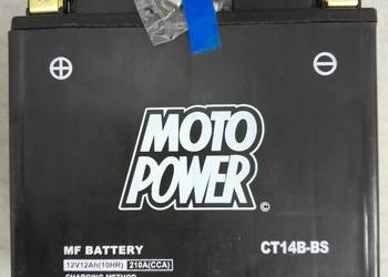 Akumulator motocyklowy  12V 12Ah MotoPower CT14B-BS YT14B-BS