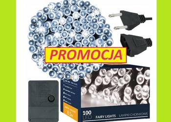 LAMPKI CHOINKOWE 100 LED 8,5m ZEW/WEW BIAŁE