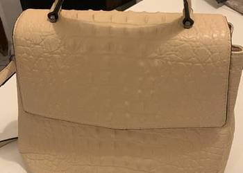 Torebka kremowa do ręki i na ramię