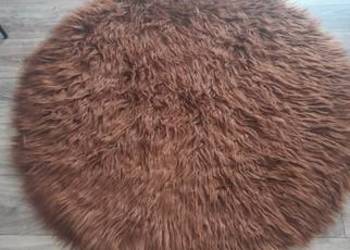 Dywan z włosem okrągły