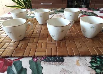 PRL filiżanki porcelana Ćmielów 6szt