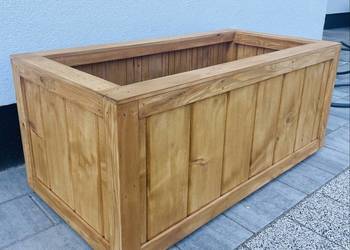 Solidna Drewniana Donica do Ogrodu 100x50x40 MD DREWUTNIA producent