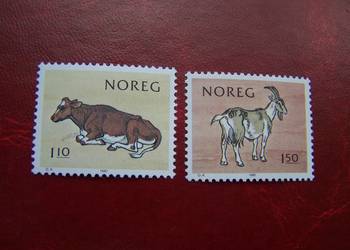 Norwegia 1981 MNH Mi. 834/35 Fauna Zwierzęta Koza Krowa  a