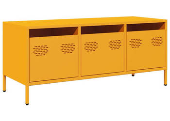 Szafka RTV żółta 1015x39x435 cm stal walcowana na zimno WM-851229