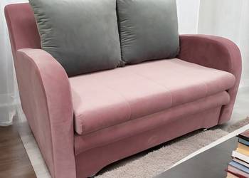 Sofa Jimena Różowa, Funkcja Spania, Dostawa 0zł!