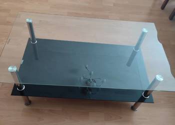 Tanio sprzedam stolik kawowy- szklany