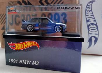 RLC 1991  BMW M3 Hot Wheels kolekcjionerski model w gablecie