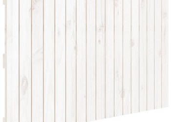 Wezgłowie łóżka białe 108x3x60 cm lite drewno sosnowe WM-824824