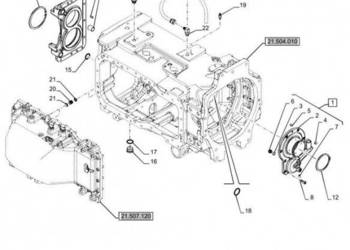 New Holland T6070 Zespół pokrywy 47536194