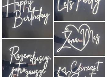 Napis podświetlany neon Happy Birthday