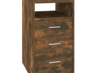 Komoda przydymiony dąb 40x50x76 cm materiał drewnopochodny WM-815093