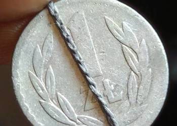 Sprzedam monetę  1 zloty 1957 r mała skrętka wwq