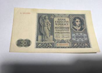 Banknot 50 zł 1941 rok seria A